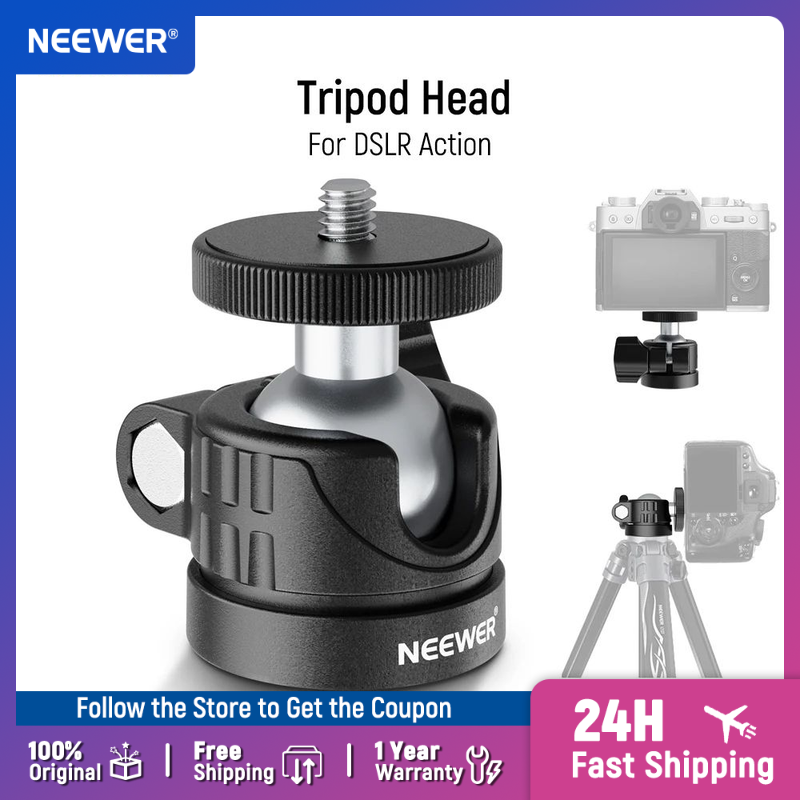 Photography Lighting Circle - NEEWER Mini cabezal de bola, adaptador
