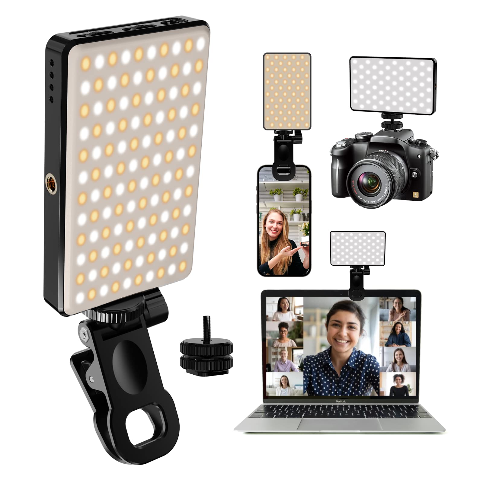 Photography Lighting Circle - Luz LED para Selfie, 3000Mah, 120