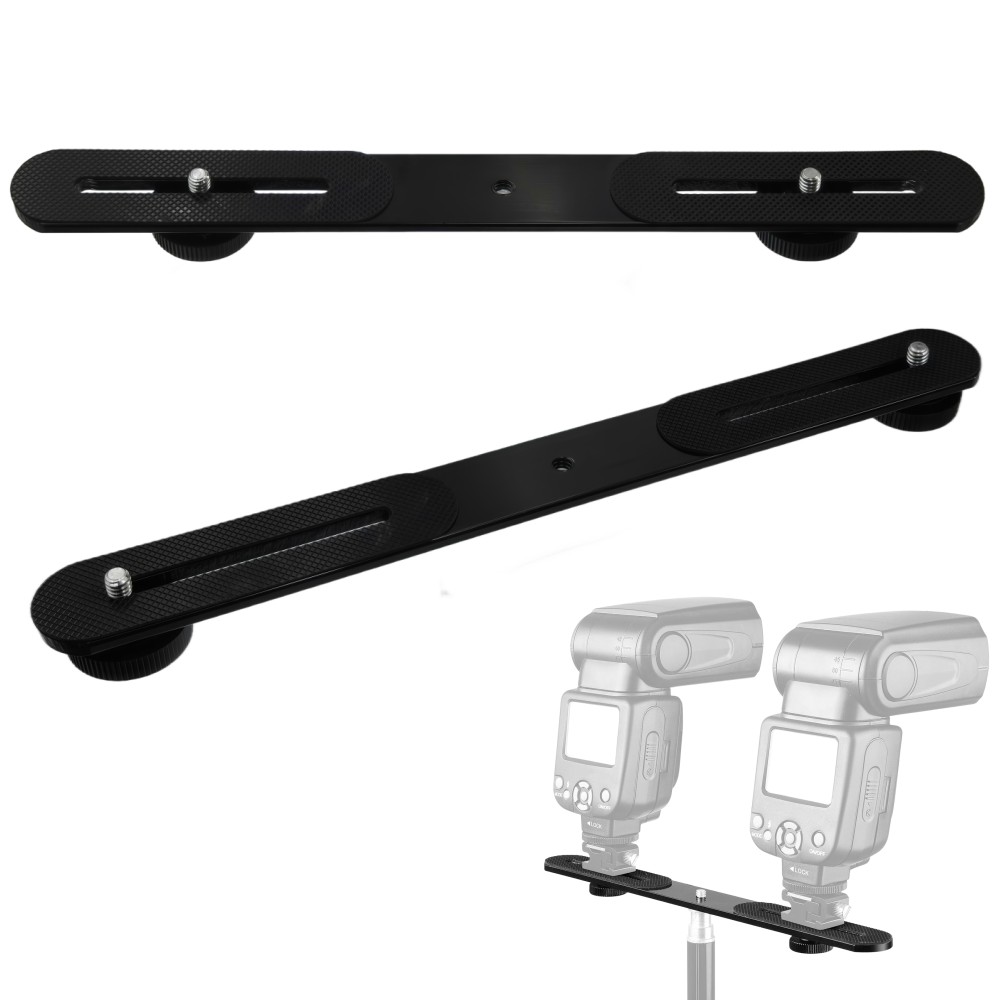 Photography Lighting Continuous - Soporte Doble para Flash con Tornillo