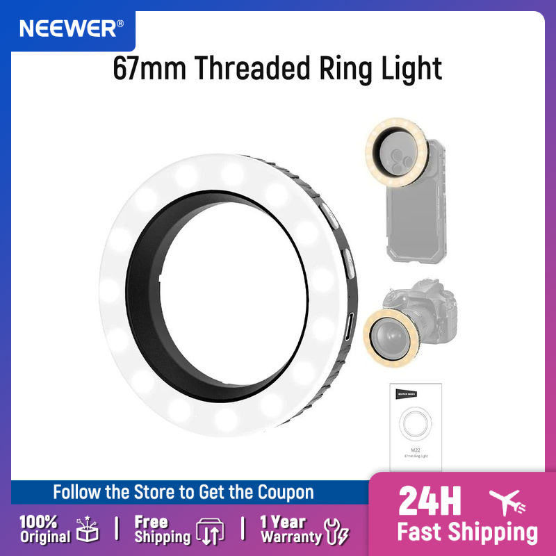 Photography Lighting Circle - Anillo de Luz LED Bicolor Recargable