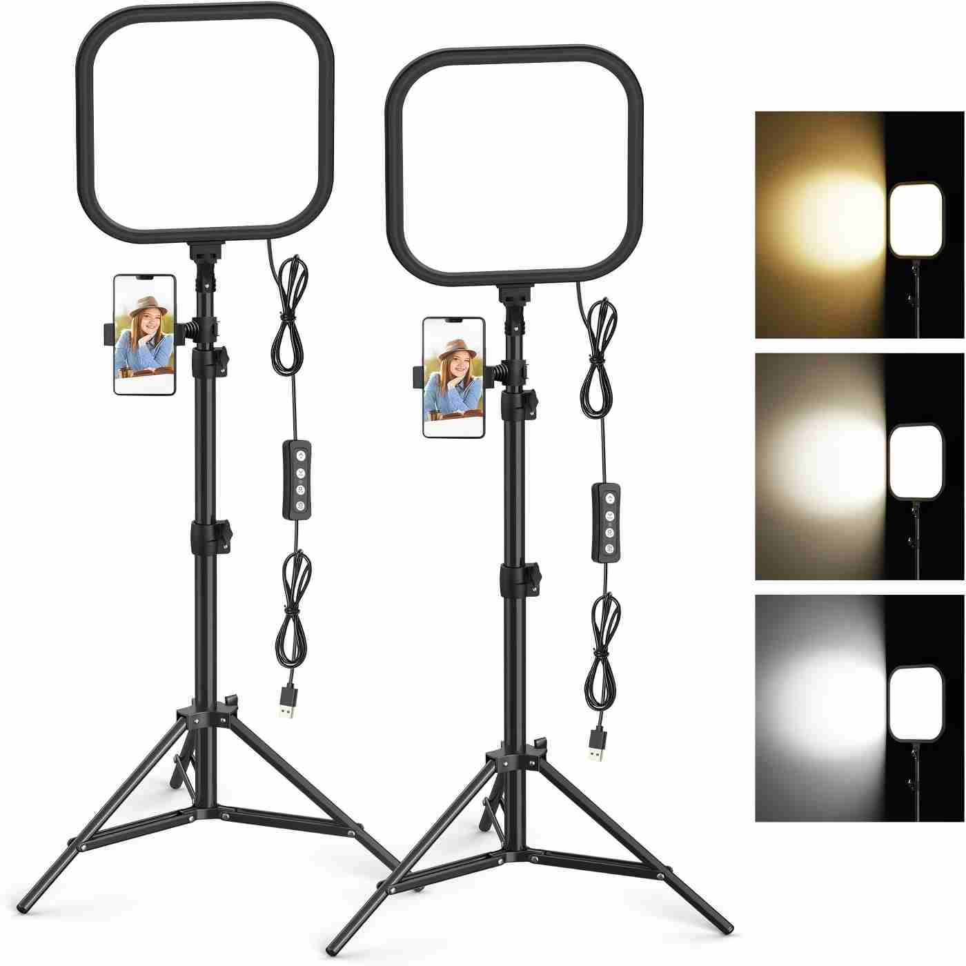 Altson Photography Video Lighting Kit - Kit de 2 Luces LED para