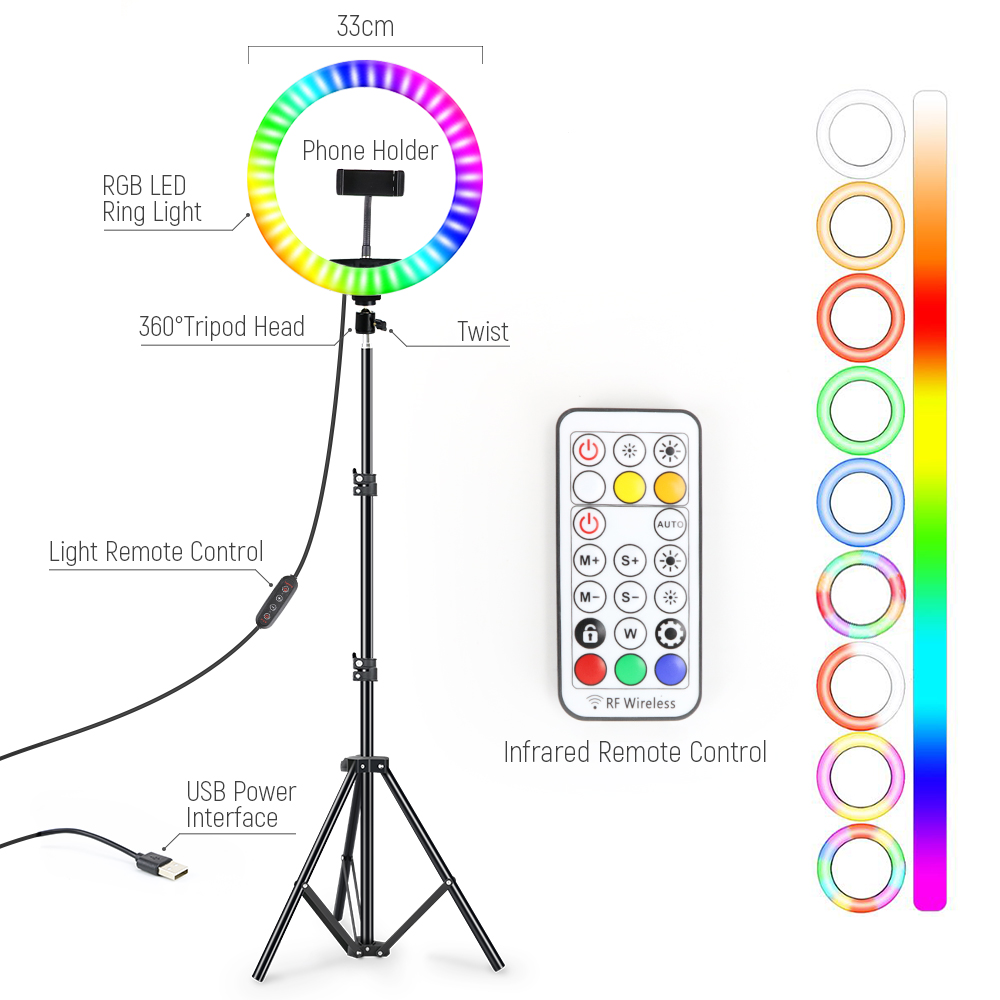 Photography Lighting Circle - Anillo de luz Led para Selfie