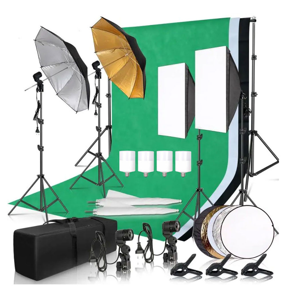 Photography Lighting And Backdrop Kits - Kit de Iluminación para Estudio Fotográfico