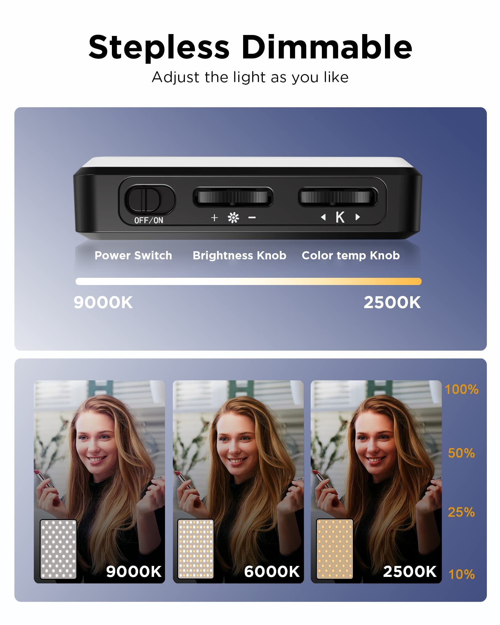 Luz LED para Selfie, 3000Mah,  - Photography Lighting Circle reseña y precio