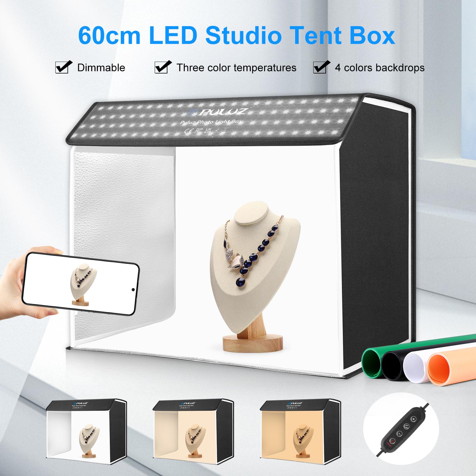 PULUZ-caja de luz de estudio f - Photography Lighting And Backdrop Kits reseña y precio