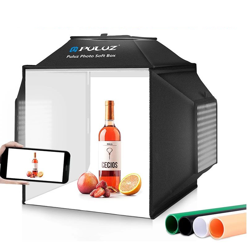 Caja de luz plegable para estu - Photography Lighting And Backdrop Kits reseña y precio