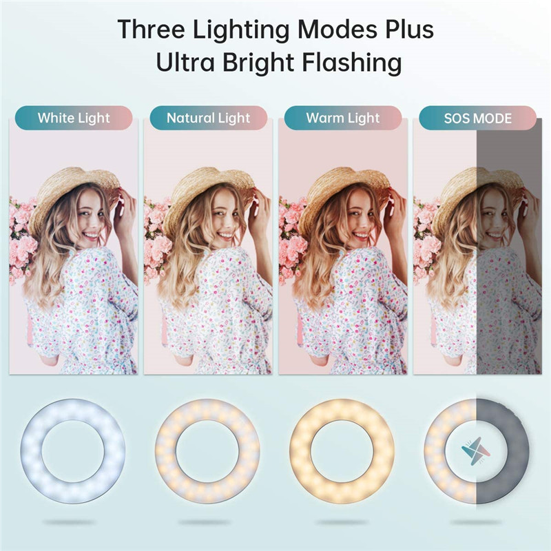 Actualización 3200K-6500K LED  - Photography Lighting Circle reseña y precio