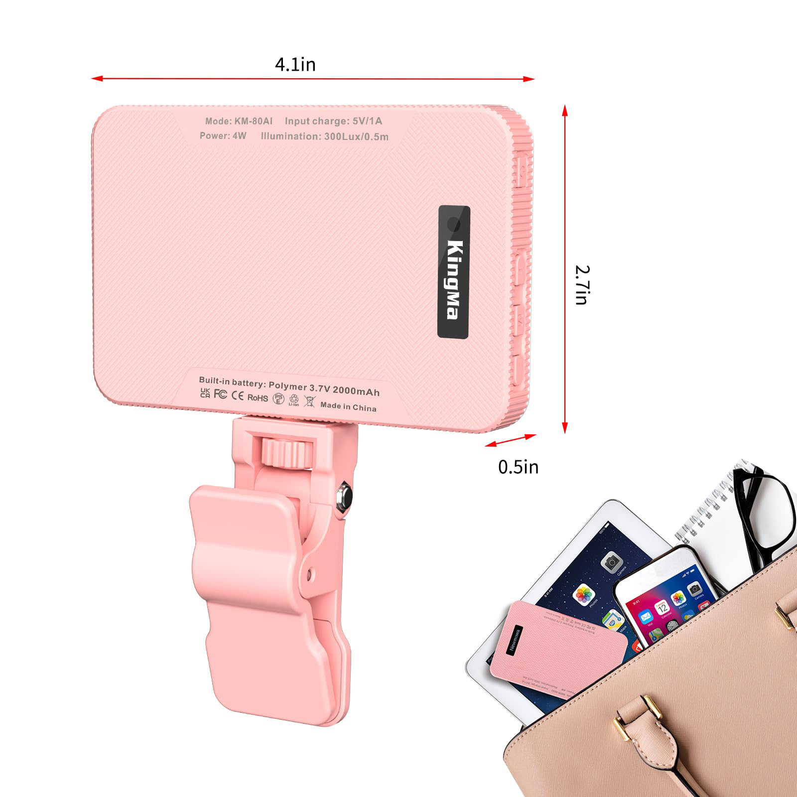 King Ma LUZ DE Selfie recargab - Photography Lighting Video reseña y precio