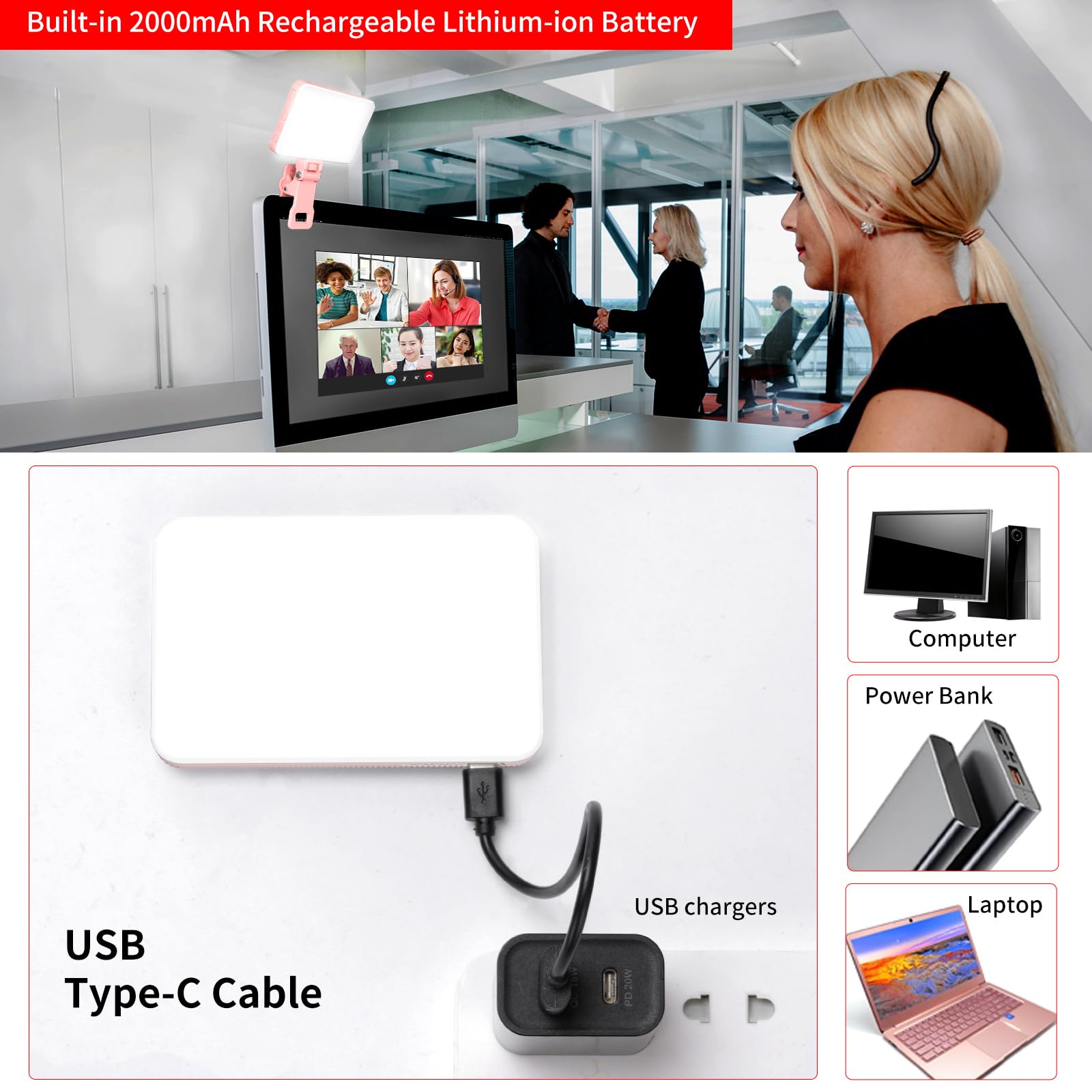 King Ma LUZ DE Selfie recargab - Photography Lighting Video reseña y precio