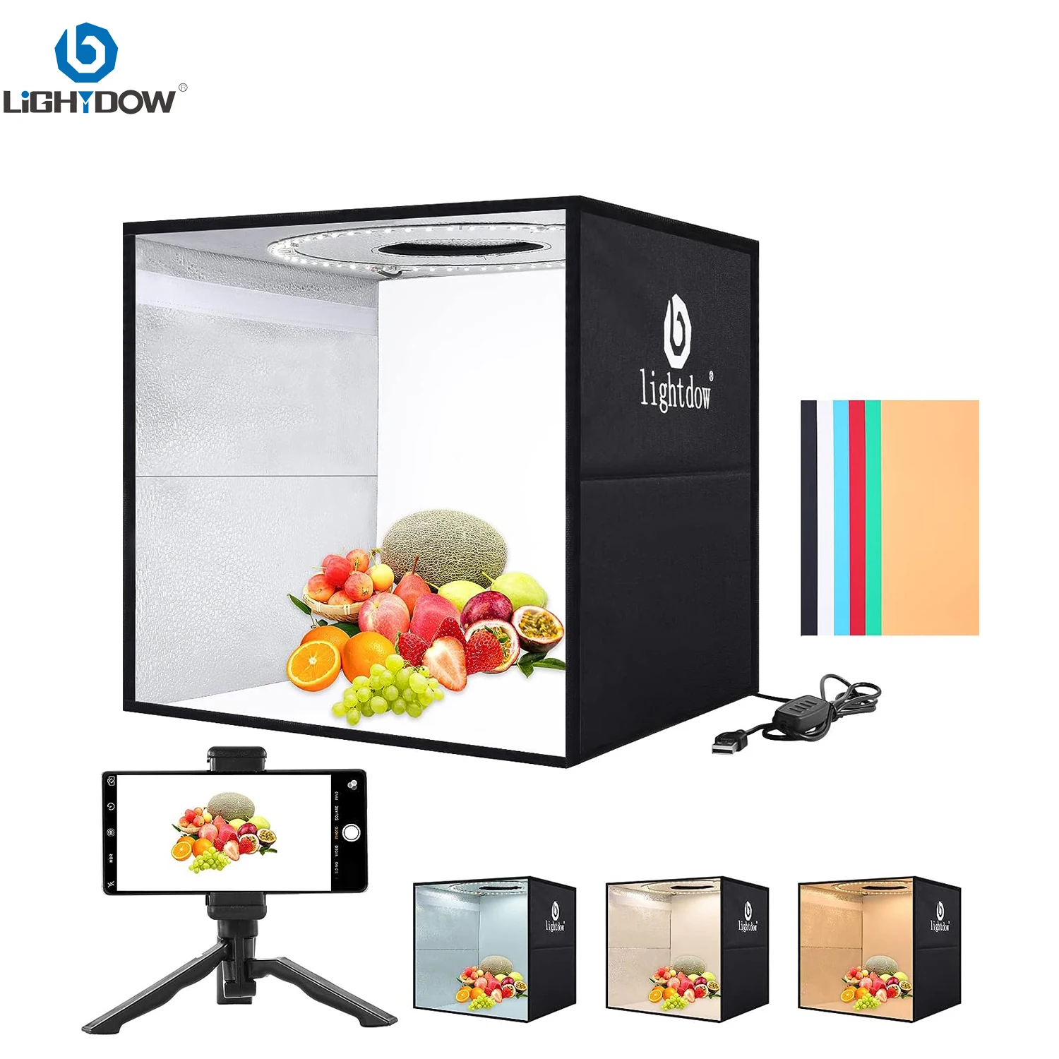 Lightdow Kit de caja de luz pa - Photography Lighting And Backdrop Kits reseña y precio