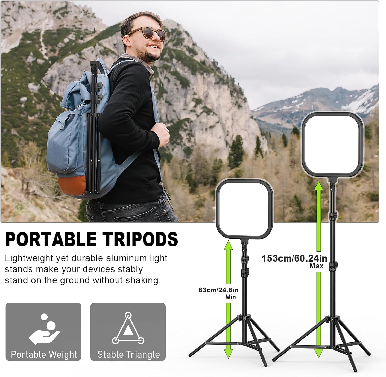 Kit de 2 Luces LED para Video  - Altson Photography Video Lighting Kit reseña y precio