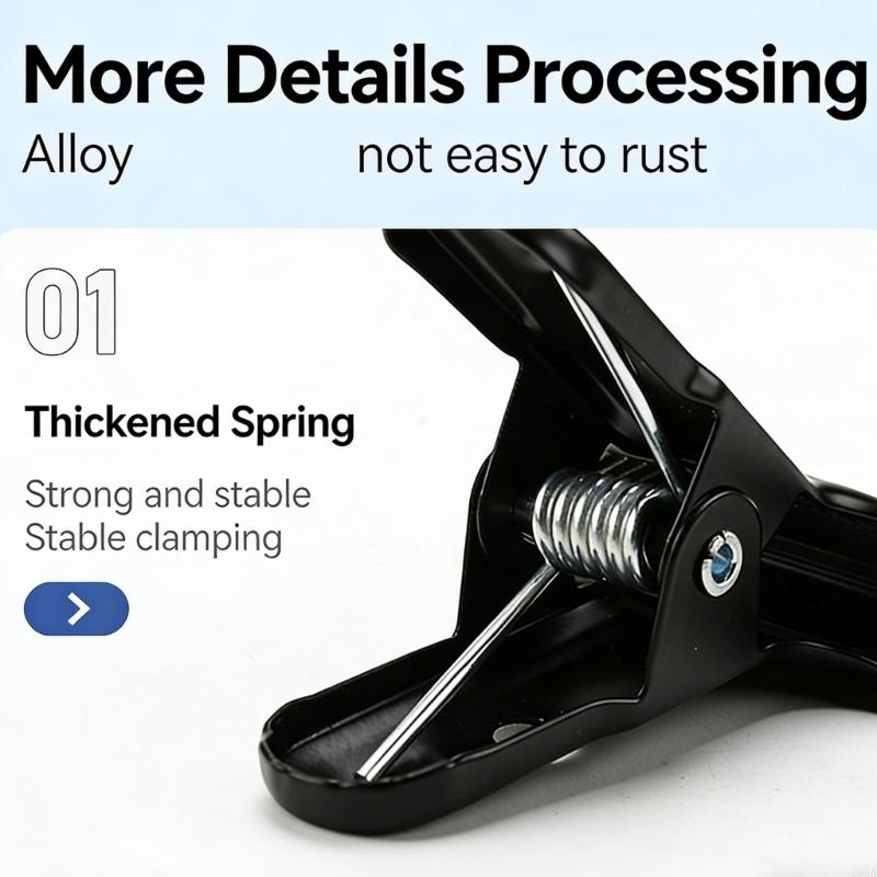 Clip fondo abrazadera resorte  - Photography Lighting Background reseña y precio