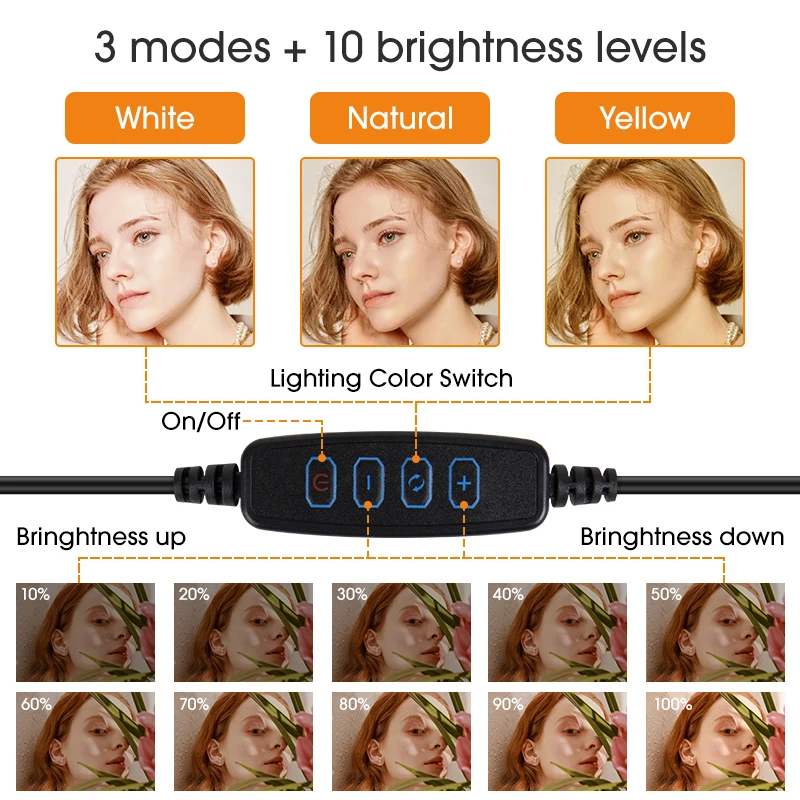 Anillo de luz LED para Selfie  - Photography Lighting Circle reseña y precio