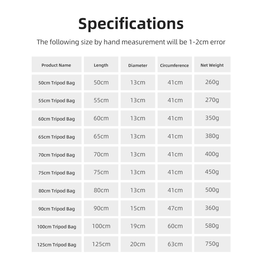 55/60/65/70/75/80/100/125cm cá - Photography Lighting Devices reseña y precio