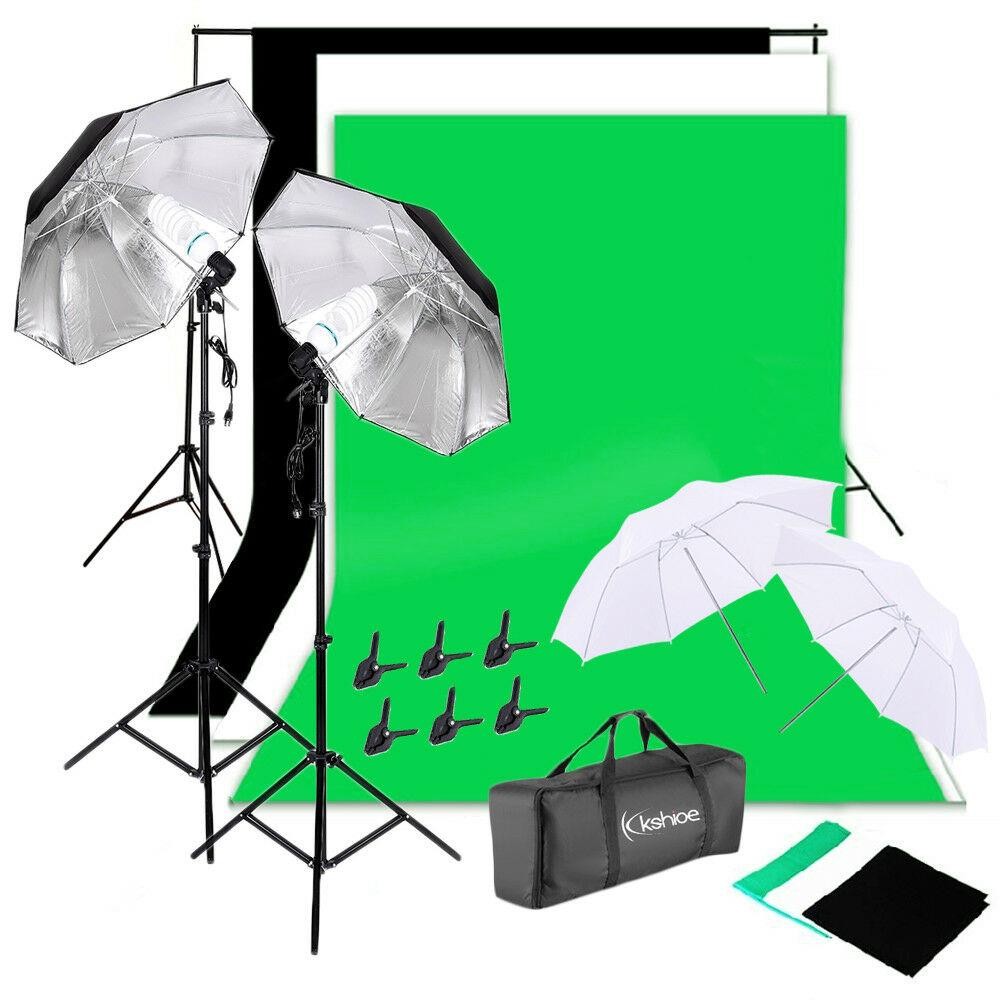 Kit de Iluminación para Estudi - Photography Lighting And Backdrop Kits reseña y precio