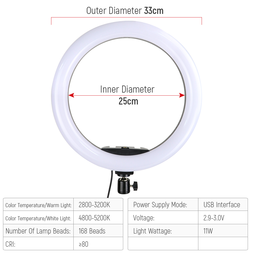 Anillo de luz Led RGB de 12 pu - Photography Lighting Circle reseña y precio