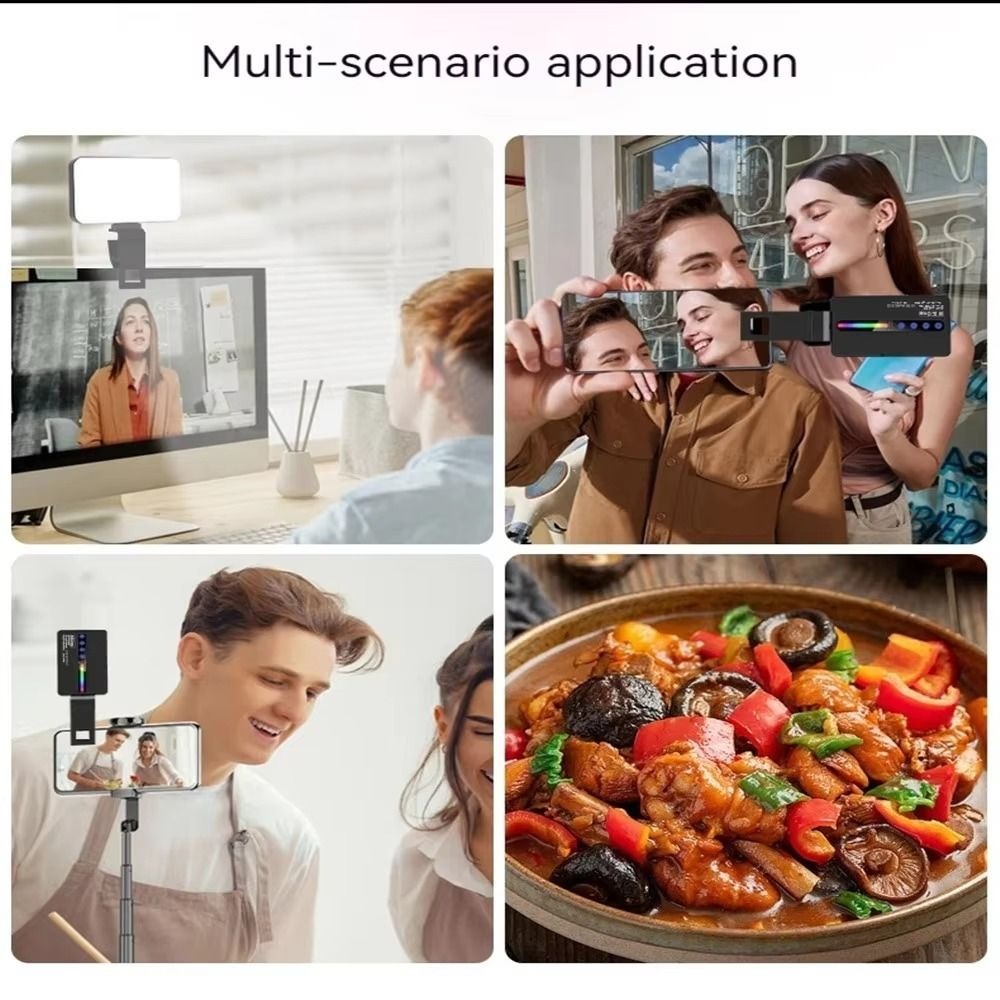 Luz LED RGB para vídeo con int - Photography Lighting Video reseña y precio
